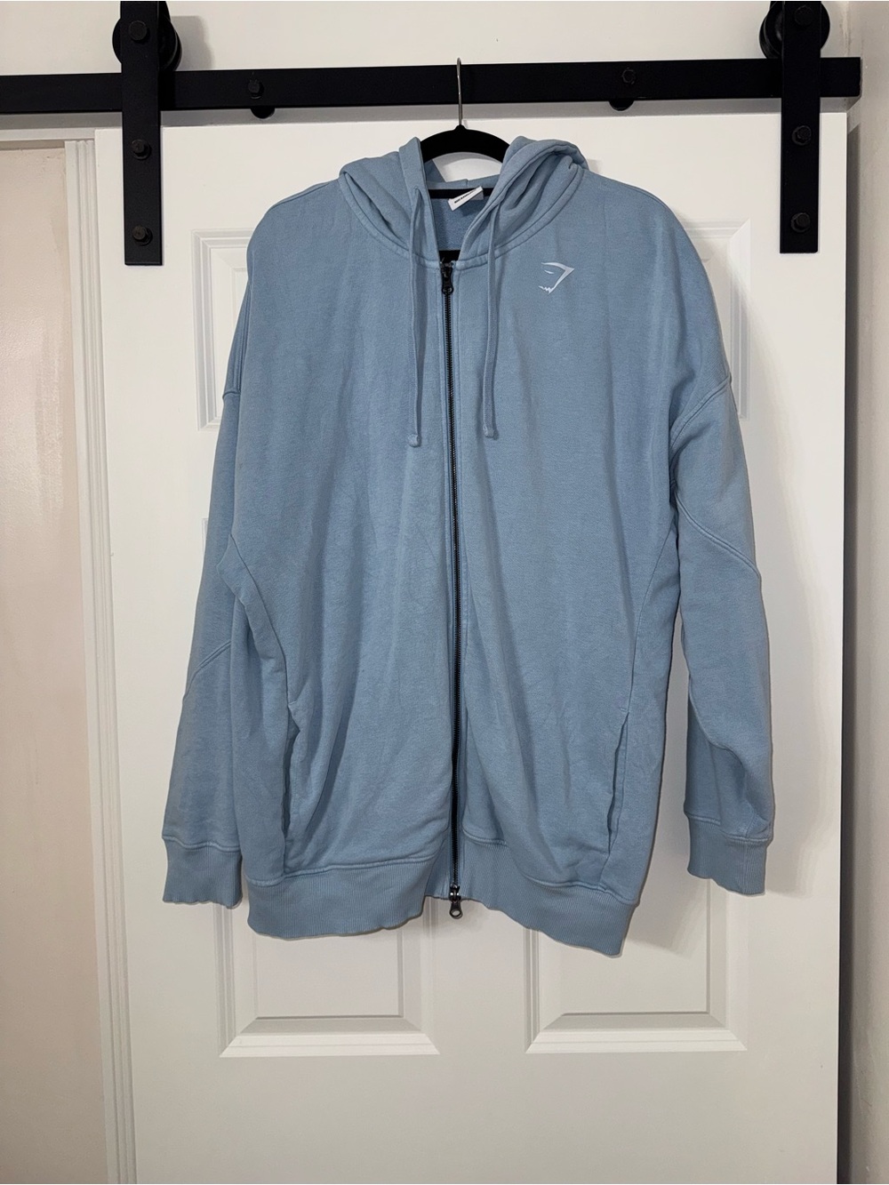 Gymshark Light Blue Zip-Up Hoodie